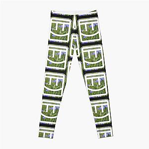 Floral Rec Room Logo   Leggings