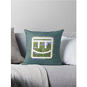 Floral Rec Room Logo Throw Pillow