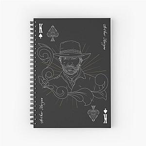 Arthur Morgan King of Spades card Spiral Notebook