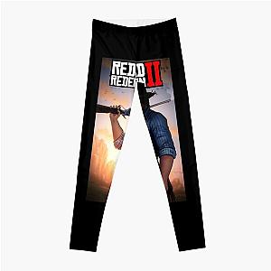 Red Dead Redemption 2 Game Art Leggings