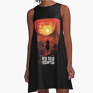 Red Dead Redemption sun A-Line Dress