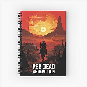 Red Dead Redemption sun Spiral Notebook