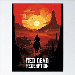 Red Dead Redemption sun Poster