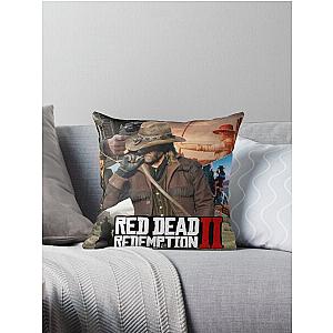 Red dead redemption 2  Throw Pillow