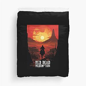 Red Dead Redemption sun Duvet Cover