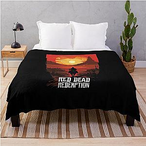 Red Dead Redemption sun Throw Blanket