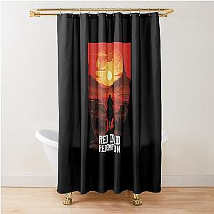 Red Dead Redemption sun Shower Curtain