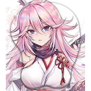 Oppai Mousepads – Yae Sakura Honkai Impact 3rd 3D Boob Mouse Pad version 1