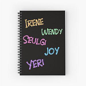 red velvet name tag Spiral Notebook