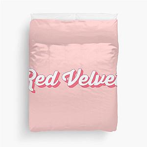 Red Velvet in Pastel Pink Duvet Cover