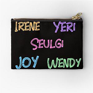 red velvet name tag Zipper Pouch