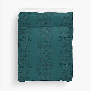 Bunch of Ducks Regular Show White Background   Duvet Cover