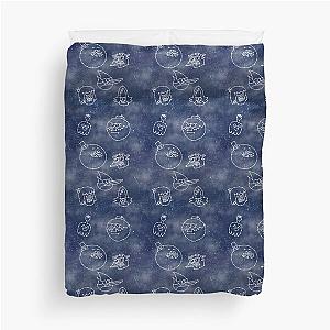 Constellation Regular Show Characters Duvet Cover