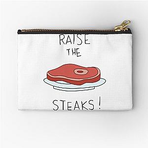 Raise the steaks! - Regular Show   Zipper Pouch