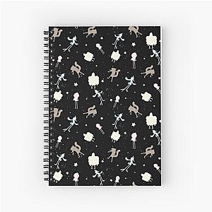 Regular Show Pattern Spiral Notebook