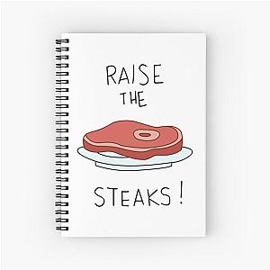 Raise the steaks! - Regular Show   Spiral Notebook