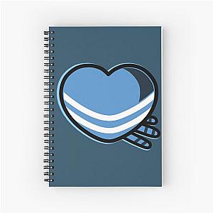 Regular Show Mordecai Heart Spiral Notebook