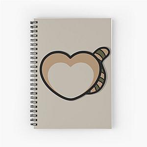 Regular Show Rigby Heart Spiral Notebook