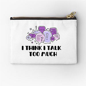 Reneé Rapp Lyrics - I Think I Talk Too Much (Purple)  Zipper Pouch