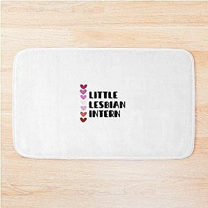 Little Lesbian Intern - Reneé Rapp SNL (Pink Hearts) Bath Mat