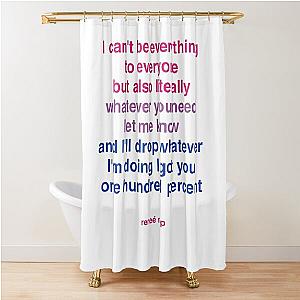 Reneé Rapp Bisexual Flag Everything to Everyone Shower Curtain