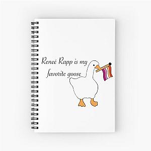 Reneé Rapp Is My Favorite Goose Spiral Notebook