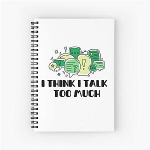 Reneé Rapp Lyrics - I Think I Talk Too Much (Green)  Spiral Notebook