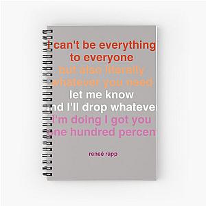 Reneé Rapp Lesbian Flag Everything to Everyone Spiral Notebook