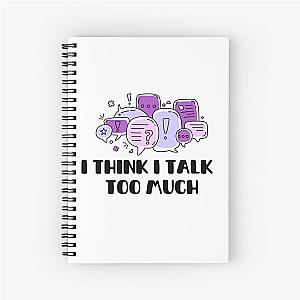 Reneé Rapp Lyrics - I Think I Talk Too Much (Purple)  Spiral Notebook