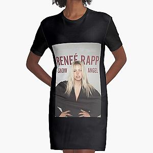 Renee Rapp Snow Angel - Track List Poster Graphic T-Shirt Dress