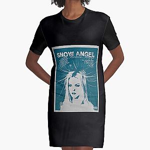 Snow Angel of Pooster Renee Rapp Graphic T-Shirt Dress