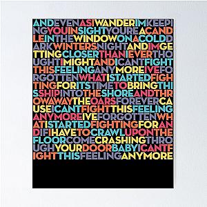 Mens Womens Can'T Fight This Feeling  Reo Speedwagon V.1 Funny  Fans Poster