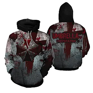 Resident Evil Umbrella Corporation 3D Hoodie 