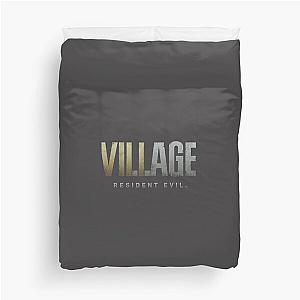 Resident Evil Village Logo (on black) Zipped Hoodie- Resident gift - Resident T-Shirt Duvet Cover