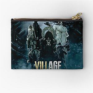 Resident Evil Village Poster throw blanket metal print tapestry Zipper Pouch