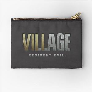 Resident Evil Village Logo (on black) Zipped Hoodie- Resident gift - Resident T-Shirt Zipper Pouch