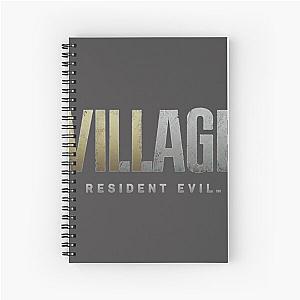 Resident Evil Village Logo (on black) Zipped Hoodie- Resident gift - Resident T-Shirt Spiral Notebook