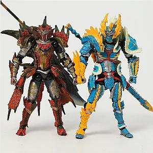 14-15cm Revoltech NO.133 Monster Hunter Swordsman Zinogre Rathalos Action Figure Toys