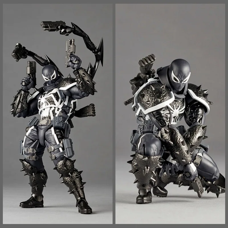 17cm Agent Venom Revoltech AMAZING YAMAGUCHI Movie Action