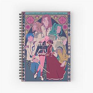 Spiral Notebook with Utena Rose Poster Design