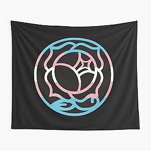 Trans Flag Rose Tapestry - Revolutionary Girl