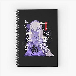 Cute Purple Emilia Spiral Notebook