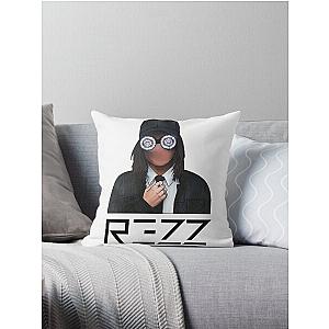 “Rezz Rocks” Painted Logo Throw Pillow
