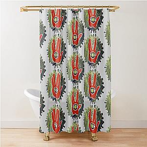 Rezz Eye Red Shower Curtain