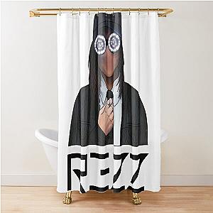 “Rezz Rocks” Painted Logo Shower Curtain