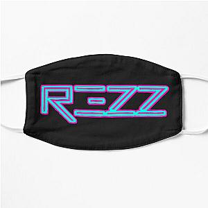 Rezz pink and blue lasers design Flat Mask