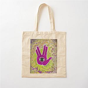 Rezz Eye Purple Cotton Tote Bag