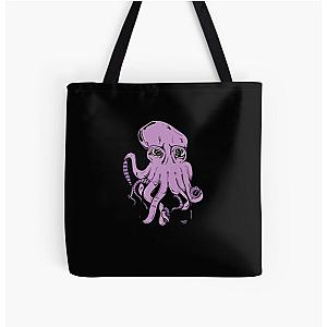 Red Hot Chili Peppers Bags - Red Hot Chili Peppers Octopus All Over Print Tote Bag RB0710