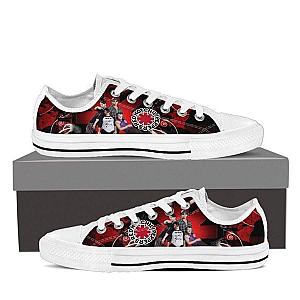 Red Hot Chili Peppers Shoes - Red Hot Chili Peppers Low Top Sneakers Shoes