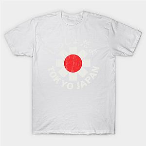 Red Hot Chili Peppers T-Shirts - red hot chili peppers japan flag T-Shirt TP2610